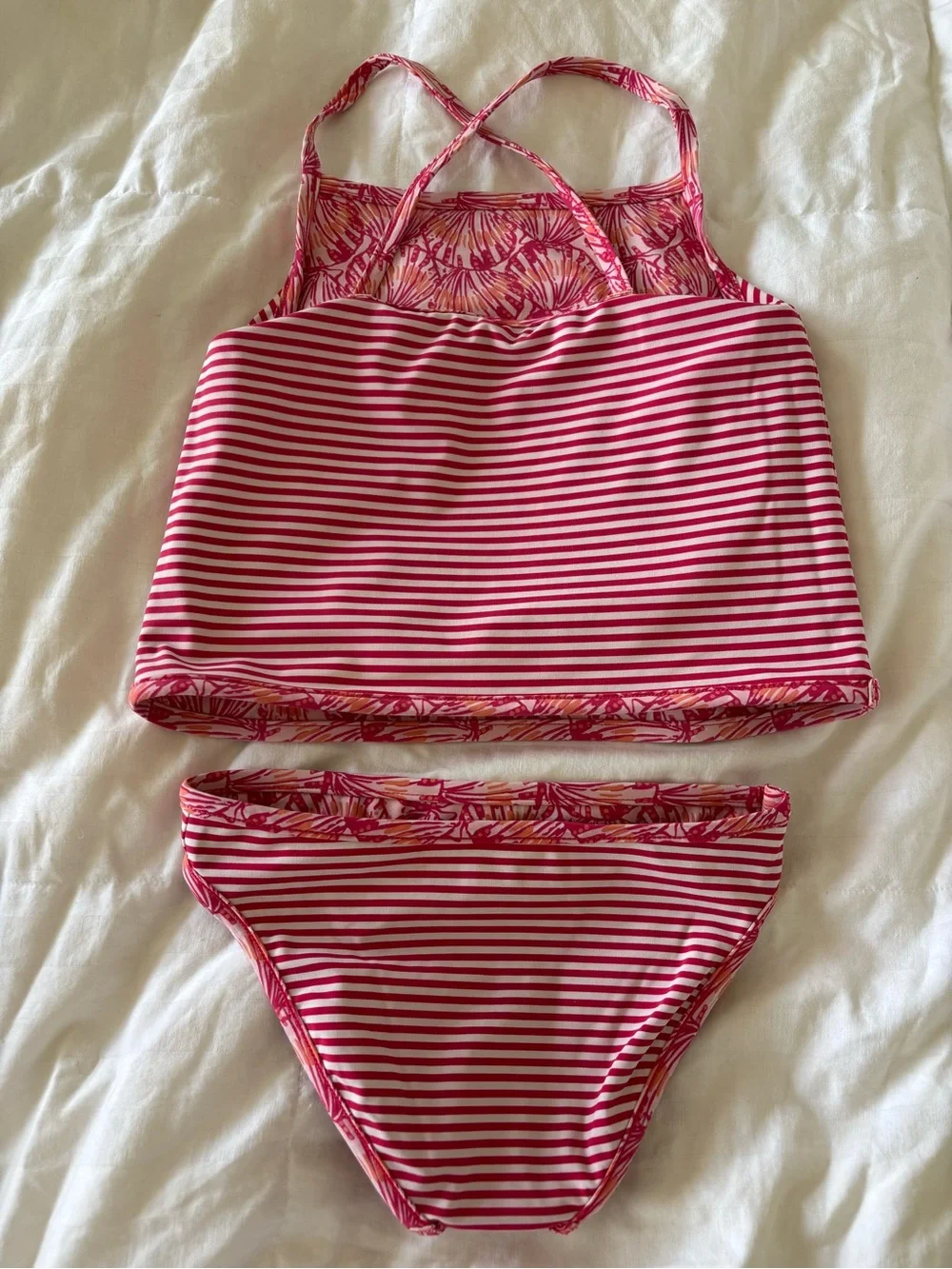 4T Girls Vineyard Vines reversible swimsuit tankini